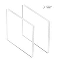 Plaque Polycarbonate Transparent ep 8 mm ref : Palsun Lexan