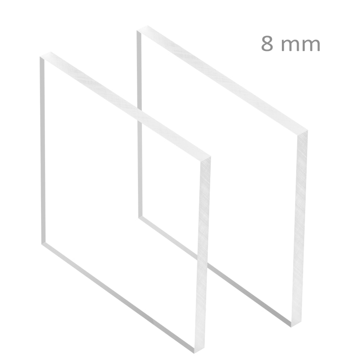 Plaque Polycarbonate Transparent ep 8 mm ref : Palsun Lexan