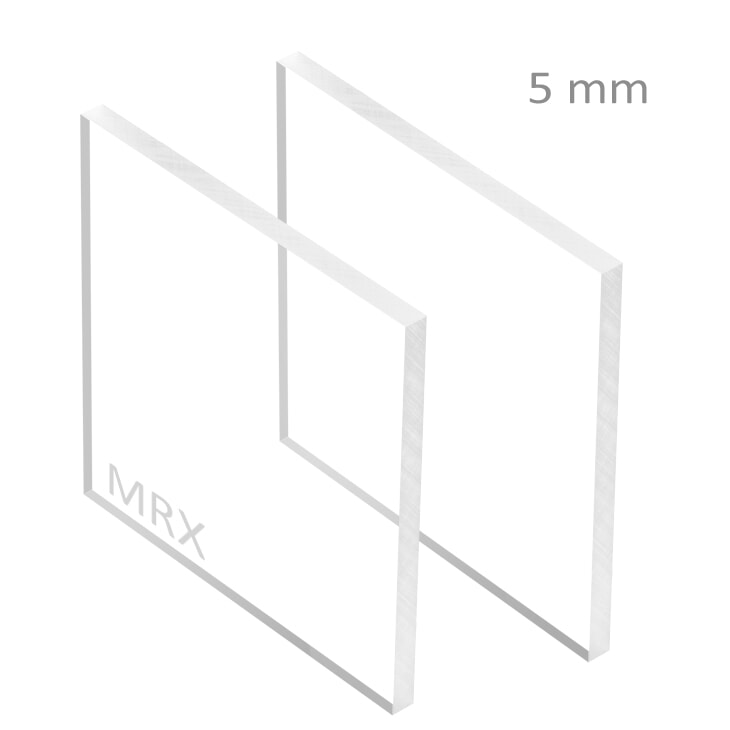 Miniature Plaque Margard Lexan Transparent ep 5 mm ref : Margard MRX