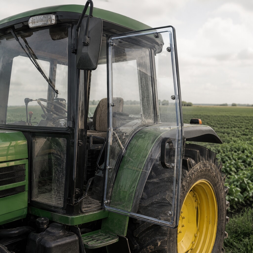 Miniature Utilisation de plaque Margard® MRX Ep 5 mm pour tracteur John Deere