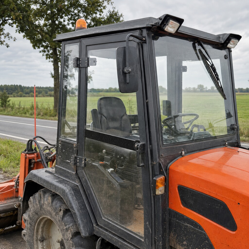 Miniature Utilisation Polycarbonate anti abrasion type Margard pour tracteur chantier