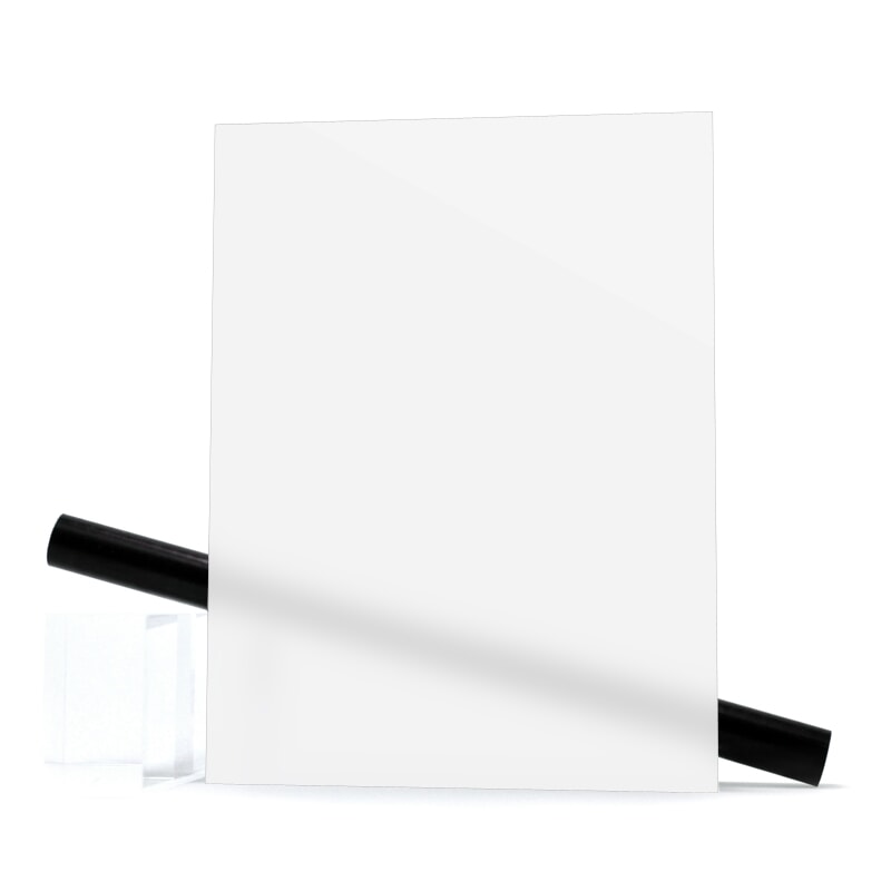 Miniature Plaque Polycarbonate Blanc Brillant ep 3 mm ref : Palsun Blanc