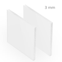 Plaque Polycarbonate Blanc Brillant ep 3 mm ref : Palsun Blanc