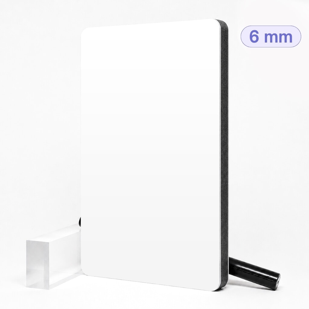 Miniature Alu Dibond Blanc ep 6 mm RAL 9016