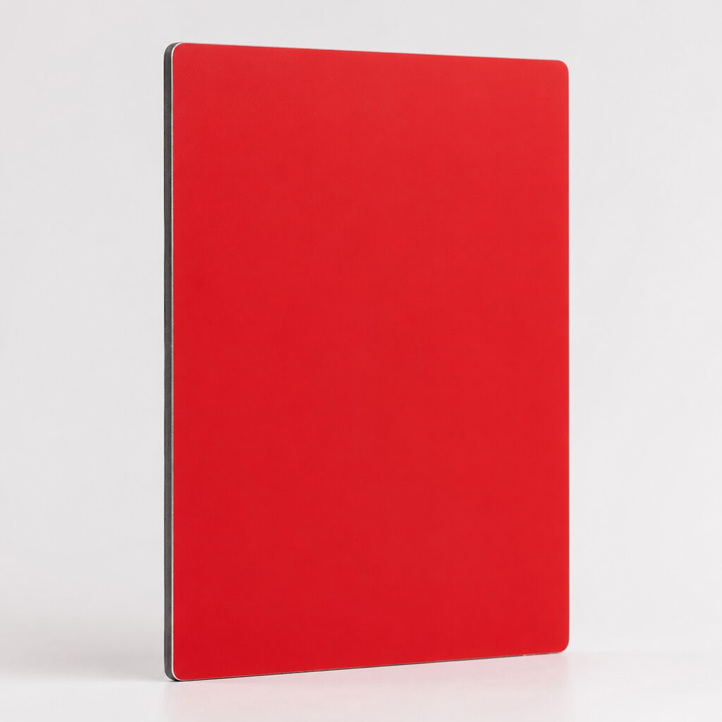 Miniature Panneau Alu Dibond rouge mat-brillant ep 3 mm