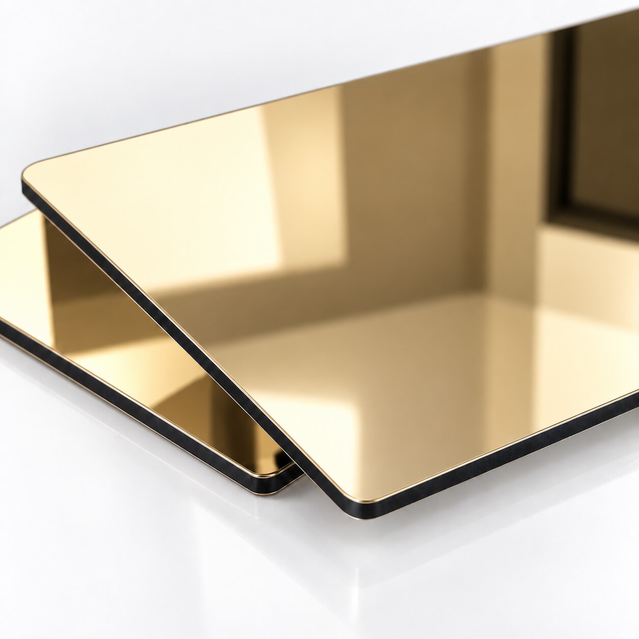 Miniature Dibond Miroir Or sur mesure