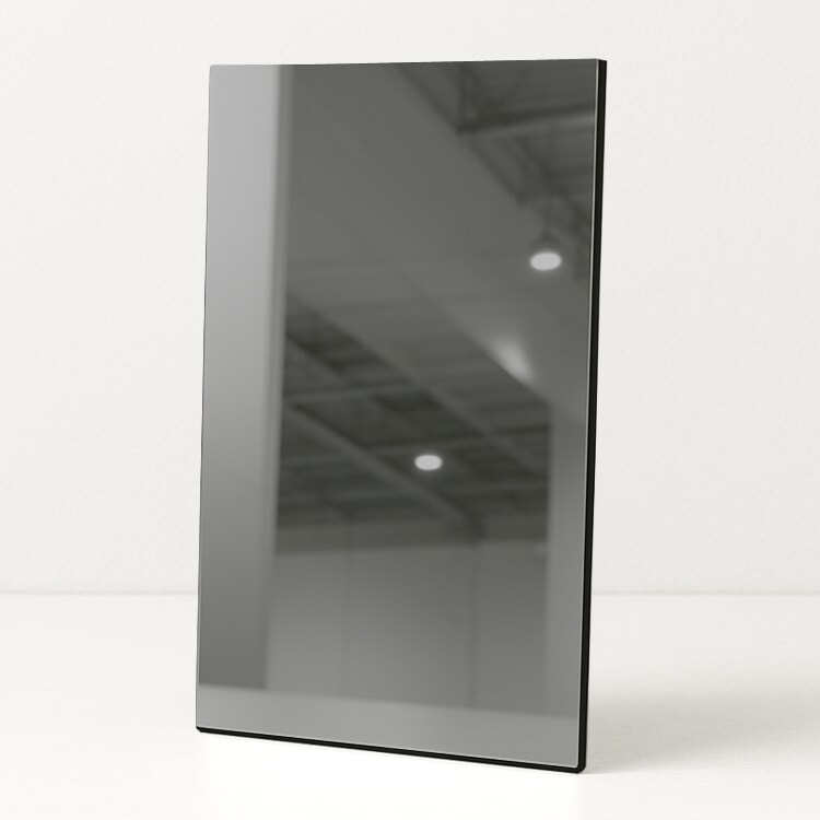 Miniature Panneau Dibond Miroir Anthracite ep 3 mm : Dibond Miroir