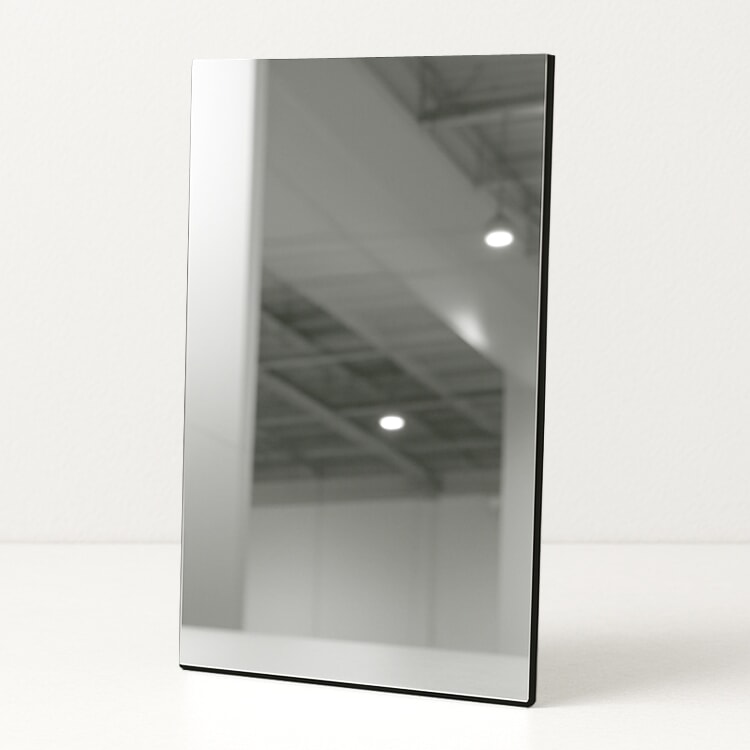 Miniature Dibond Miroir Argent ep 3 mm : Dibond Miroir