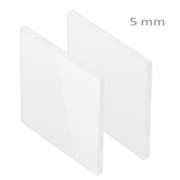 Plaque Plastique PEHD Blanc Ep 5 mm : Polystone G HD