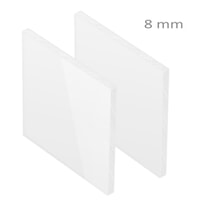 Plaque Plastique PEHD Blanc Ep 8 mm : Polystone G HD