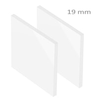 PVC Expansé Blanc Brillant ep 19 mm : Komacel