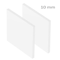 PVC Expansé Blanc Mat ep 10 mm : Forex Blanc