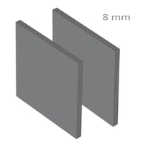PVC Expansé Gris Mat ep 8 mm : Forex Gris