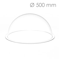 Demi Bulle Plexi Transparente diam 500 mm ref : Demi Sphère PMMA