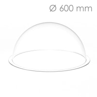 Demi Bulle Plexi Transparente diam 600 mm ref : Demi Sphère PMMA