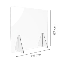 Protection Plexiglass Hygiaphone 76x67 cm Plein