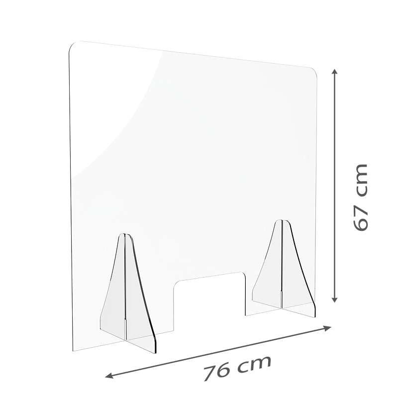 Miniature Protection Plexiglass Hygiaphone 76x67 cm