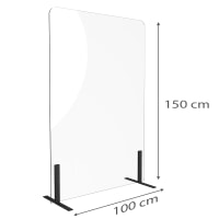 Séparateur Plexiglass Cloison 150x100 cm
