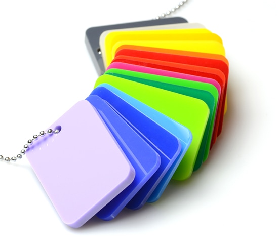 Plexiglass sur mesure de différentes couleurs