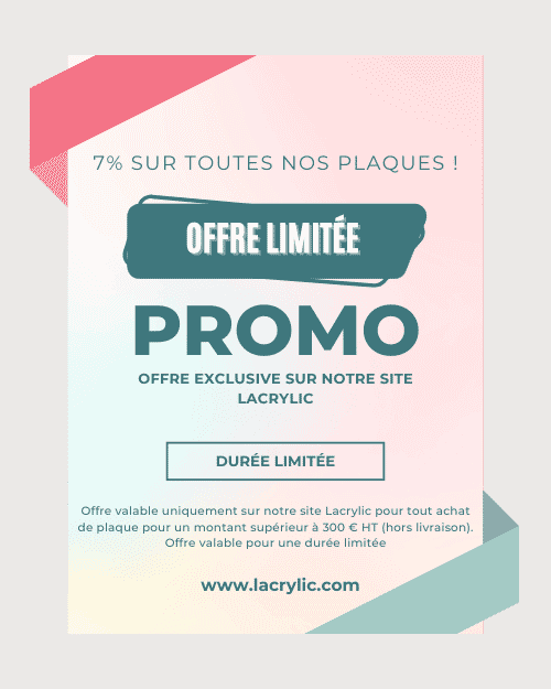 Promotion Lacrylic de 7 %